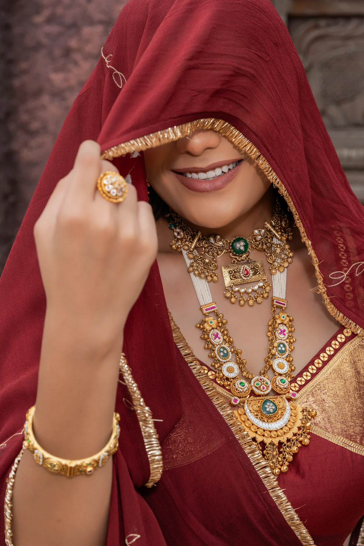 Grand Haveli Bride with Royal Veil